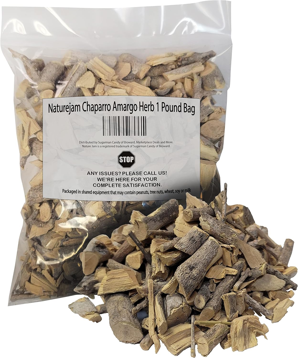 Naturejam Chaparro Amargo Herb - 100% Natural Wild Harvested, 454g Bag - görsel 1