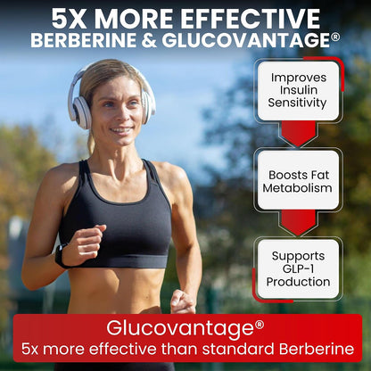 Zenrenu GLP-1 Supplement for Women – Natural Metabolism, Appetite & Craving Support with Super Berberine and Akkermansia Probiotic (60 Vegan Capsules)