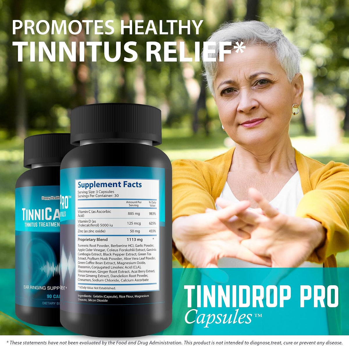 TinniCalm Pro - Natural Tinnitus Relief Herbal Capsules - görsel 6