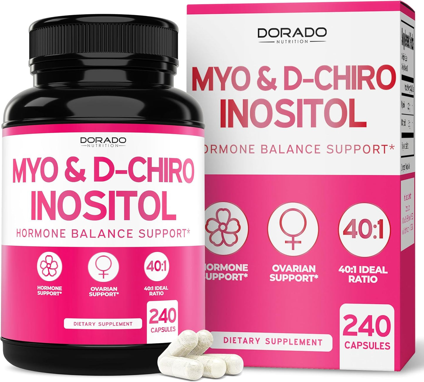 Myo-Inositol & D-Chiro-Inositol Supplement for Women – 40:1 Ratio, 2050mg, 120 Capsules - görsel 10