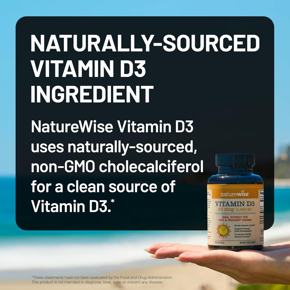 NatureWise Vitamin D3 1000 IU (25 mcg) - 360 Mini Softgels, 1-Year Supply - görsel 4