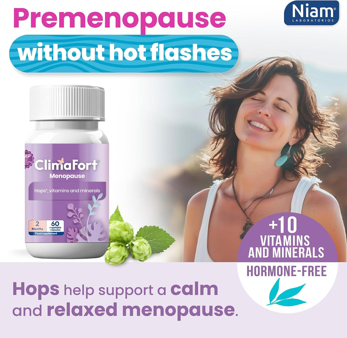 Climafort Menopause Support Capsules – 60-Day Supply | With Hops, Vitamins & Minerals - görsel 3