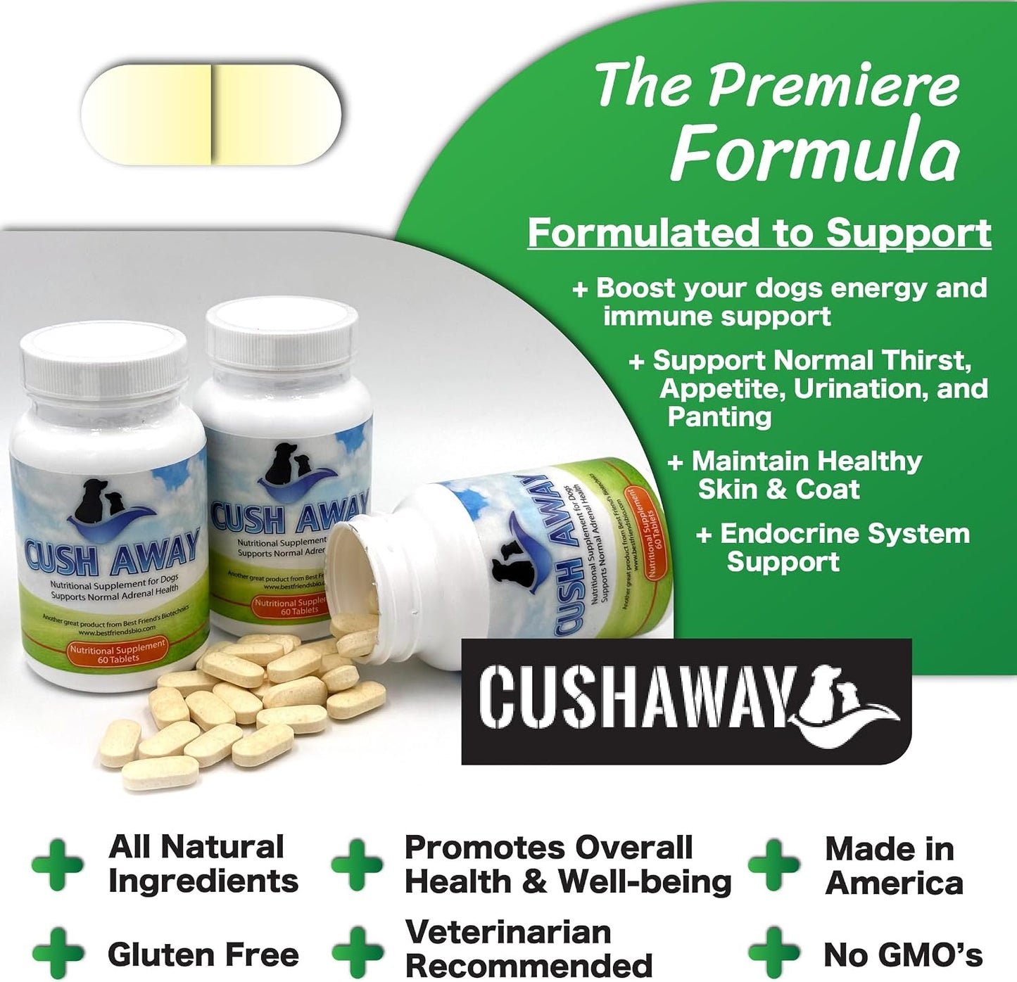 CushAway Cushing's Disease All-Natural Nutritional Supplement for Dogs - görsel 6