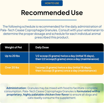 Pala-Tech Cease Coprophagia Granules for Dogs (450g)