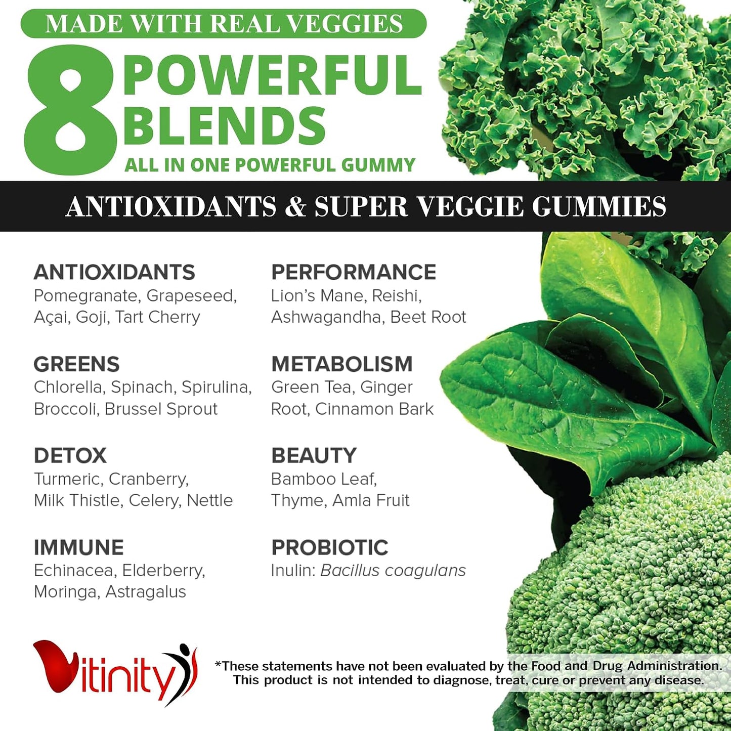 VITINITY Super Greens Multivitamin Gummies - görsel 3