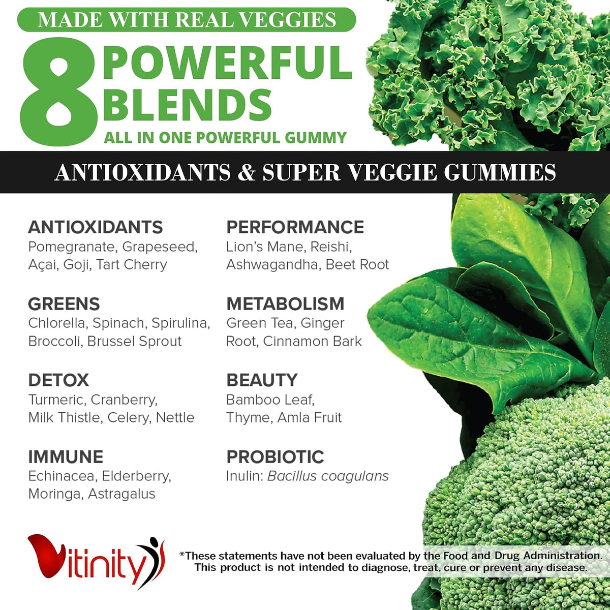 VITINITY Super Greens Multivitamin Gummies - görsel 3
