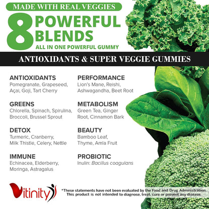 VITINITY Super Greens Multivitamin Gummies