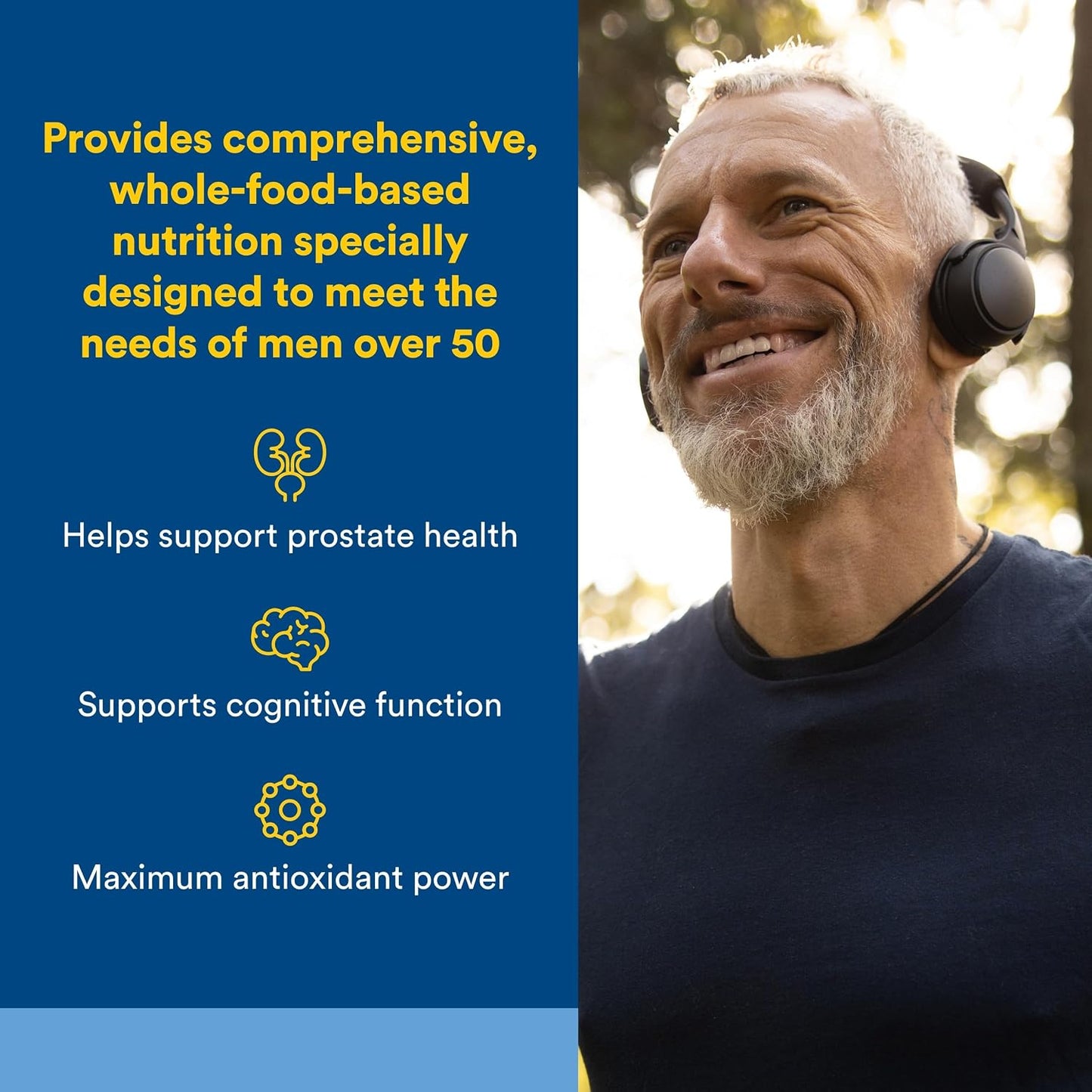 Natural Factors Men's 50+ Multivitamin & Mineral – 60 Tablets - görsel 2