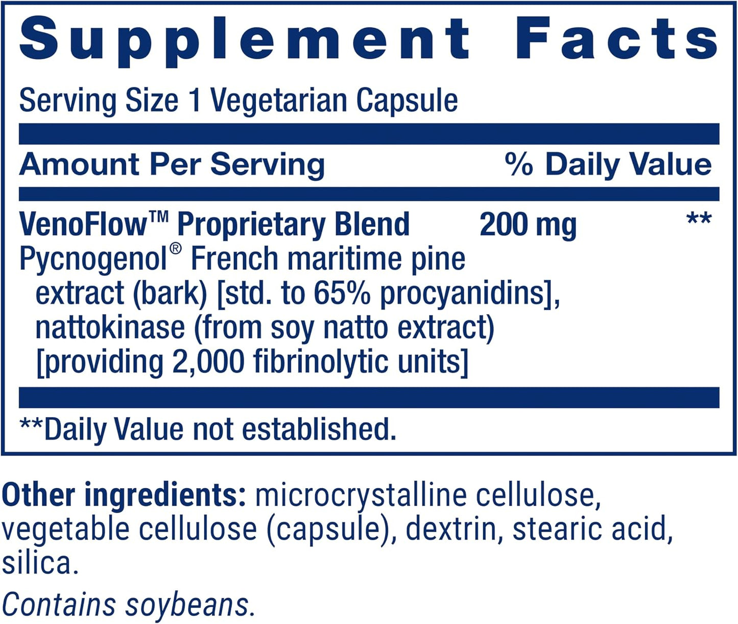 Life Extension VenoFlow™ – Nattokinase and French Maritime Pine Bark Extract for Vascular Health, 30 Capsules - görsel 3