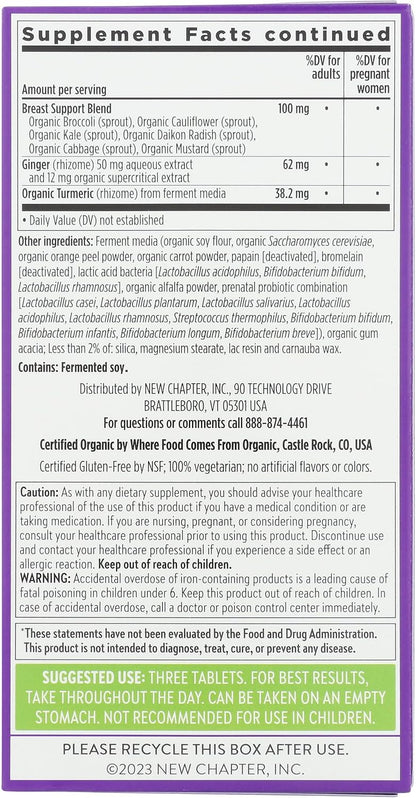 New Chapter Organic Perfect Prenatal Multivitamin, 192 Tablets