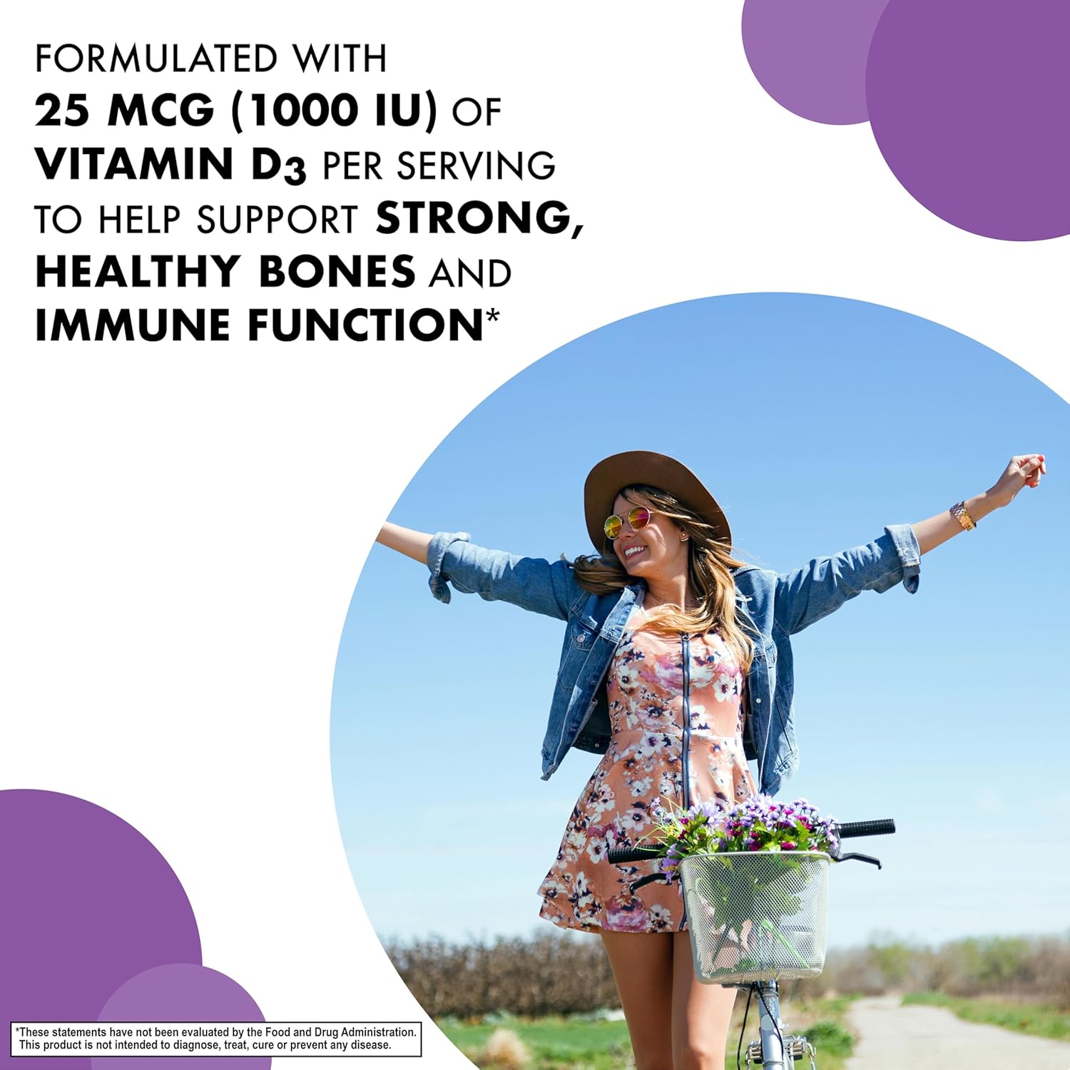 Bluebonnet Nutrition EarthSweet Vitamin D3 1000IU Chewable Tablets - Raspberry Flavour - 90 Count - görsel 4