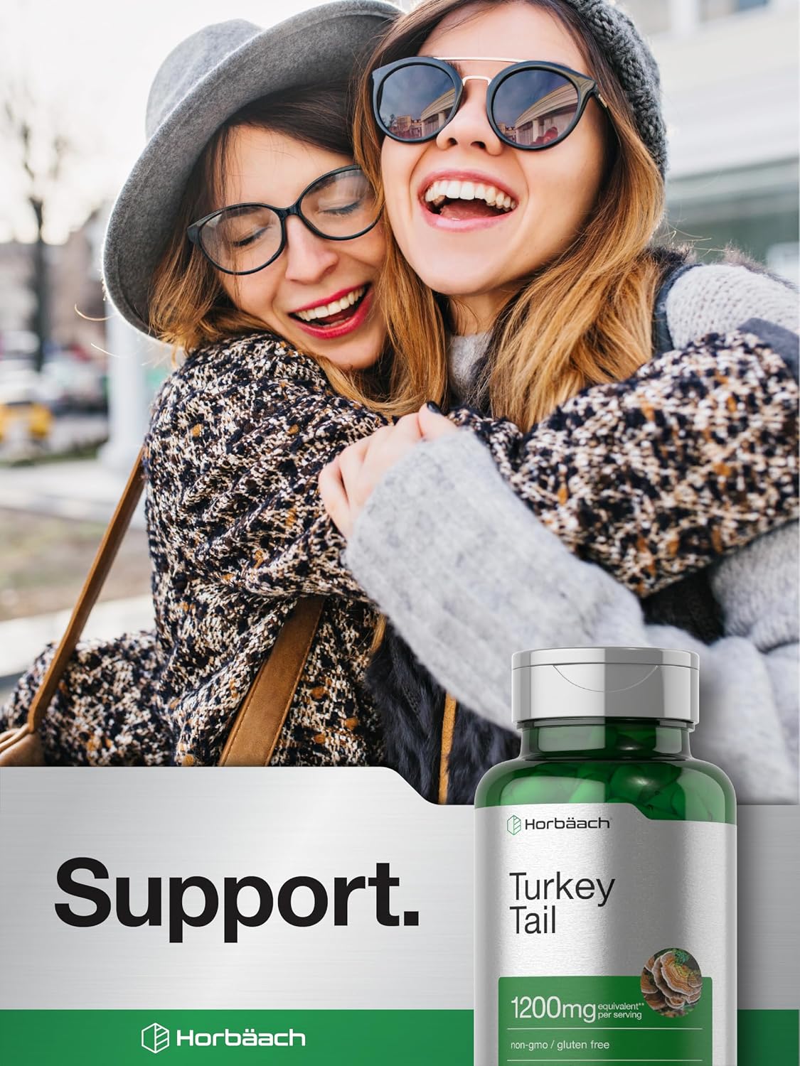 Horbäach Turkey Tail Mushroom Capsules | 120 Capsules | Non-GMO & Gluten-free Extract - görsel 6