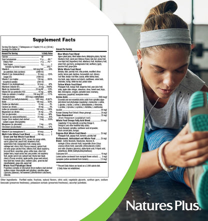 Nature's Plus Source of Life GOLD Multivitamin Liquid - 30 fl oz (887 ml) - With Vitamins D3, B12 & K2 - Vegetarian & Gluten Free