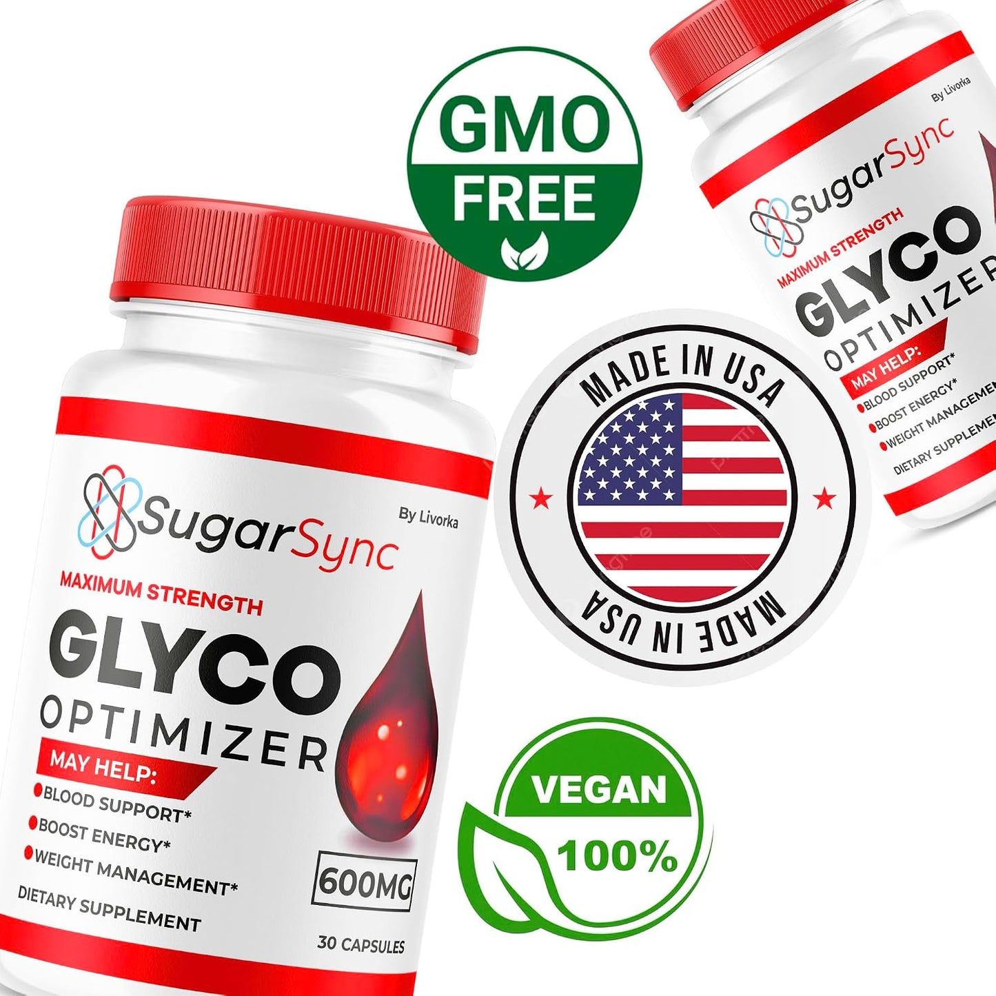 Sugar Sync Glyco Optimiser – 3 Pack (90 Capsules) - görsel 5