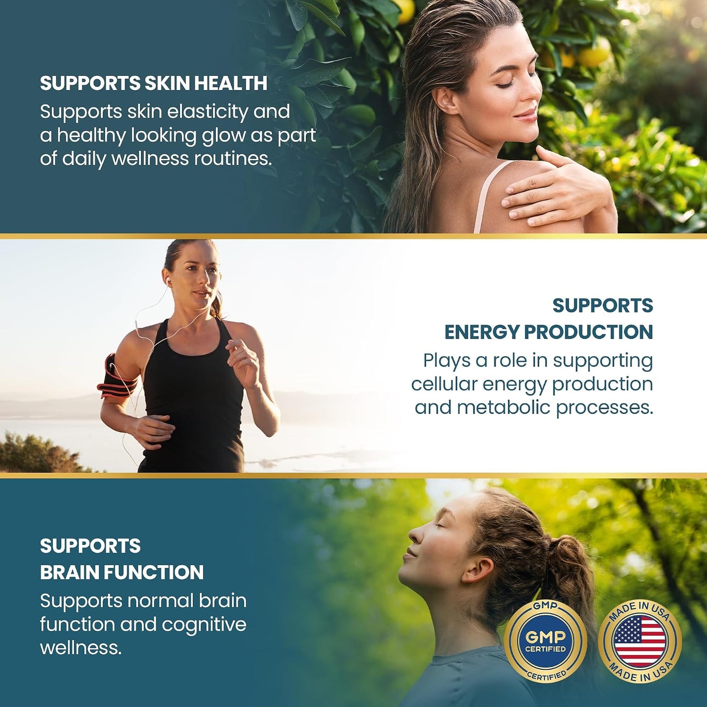 Vykee Nutrition Niacinamide Capsules - Vitamin B3 Supplement for Skin Health and Energy Metabolism - Vegan, Non-GMO, Gluten-free - 500 mg, 120 Count - görsel 3