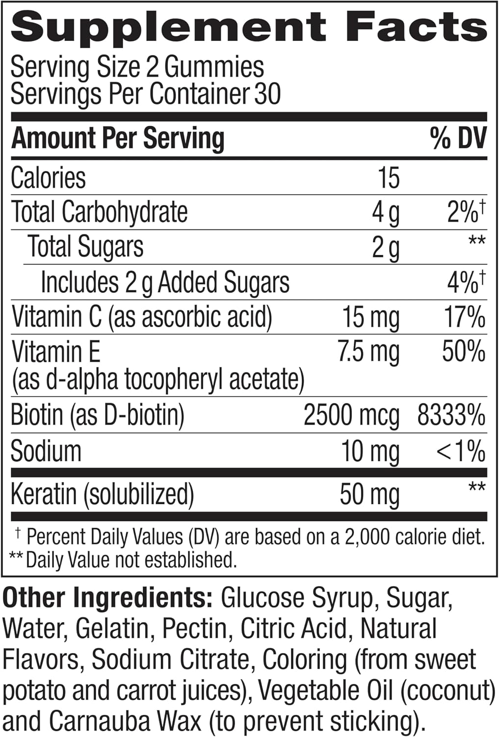 OLLY Undeniable Beauty Gummy – Biotin, Vitamin C & Keratin for Hair, Skin & Nails, Grapefruit, 60 Gummies - görsel 9