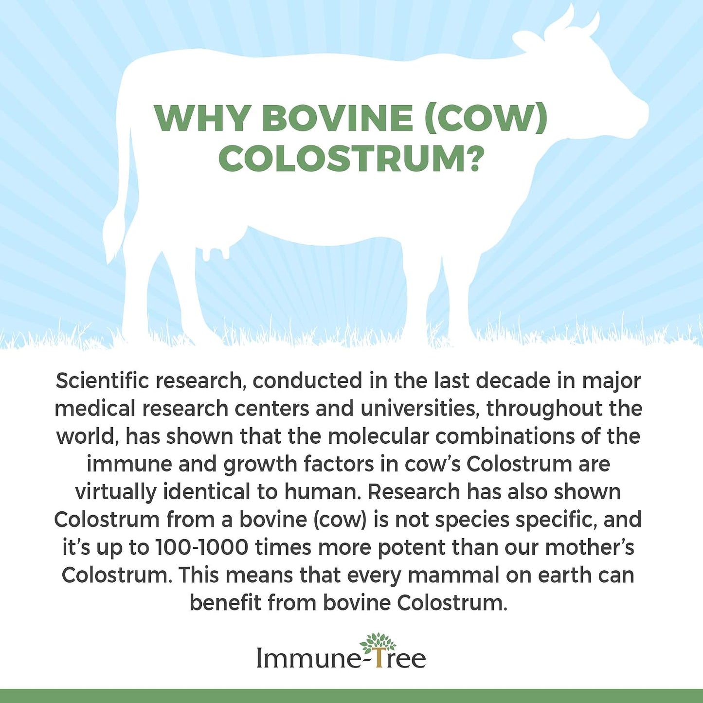 Immune-Tree 100% Bovine Colostrum Powder, 120 Servings, 6.5oz - görsel 5