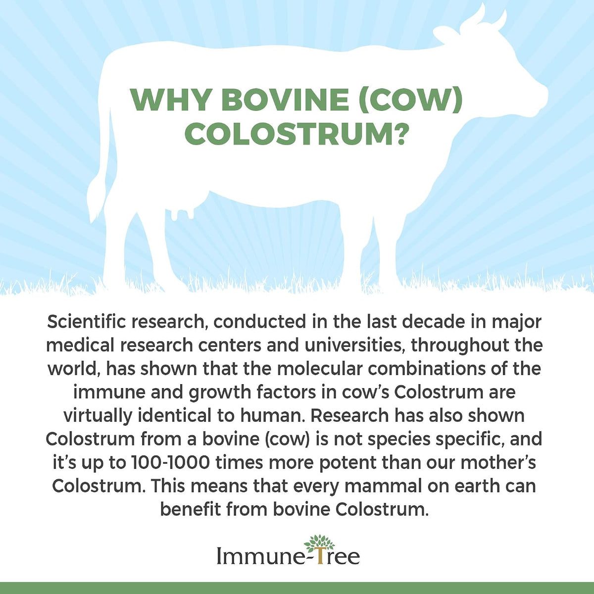 Immune-Tree 100% Bovine Colostrum Powder, 120 Servings, 6.5oz - görsel 5