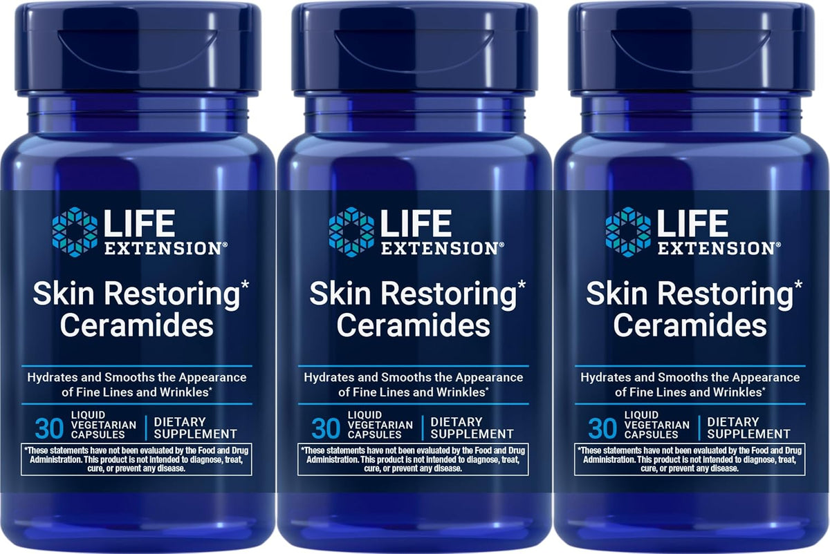 Life Extension Skin Restoring Ceramides, 50 Vegetarian Capsules - görsel 4