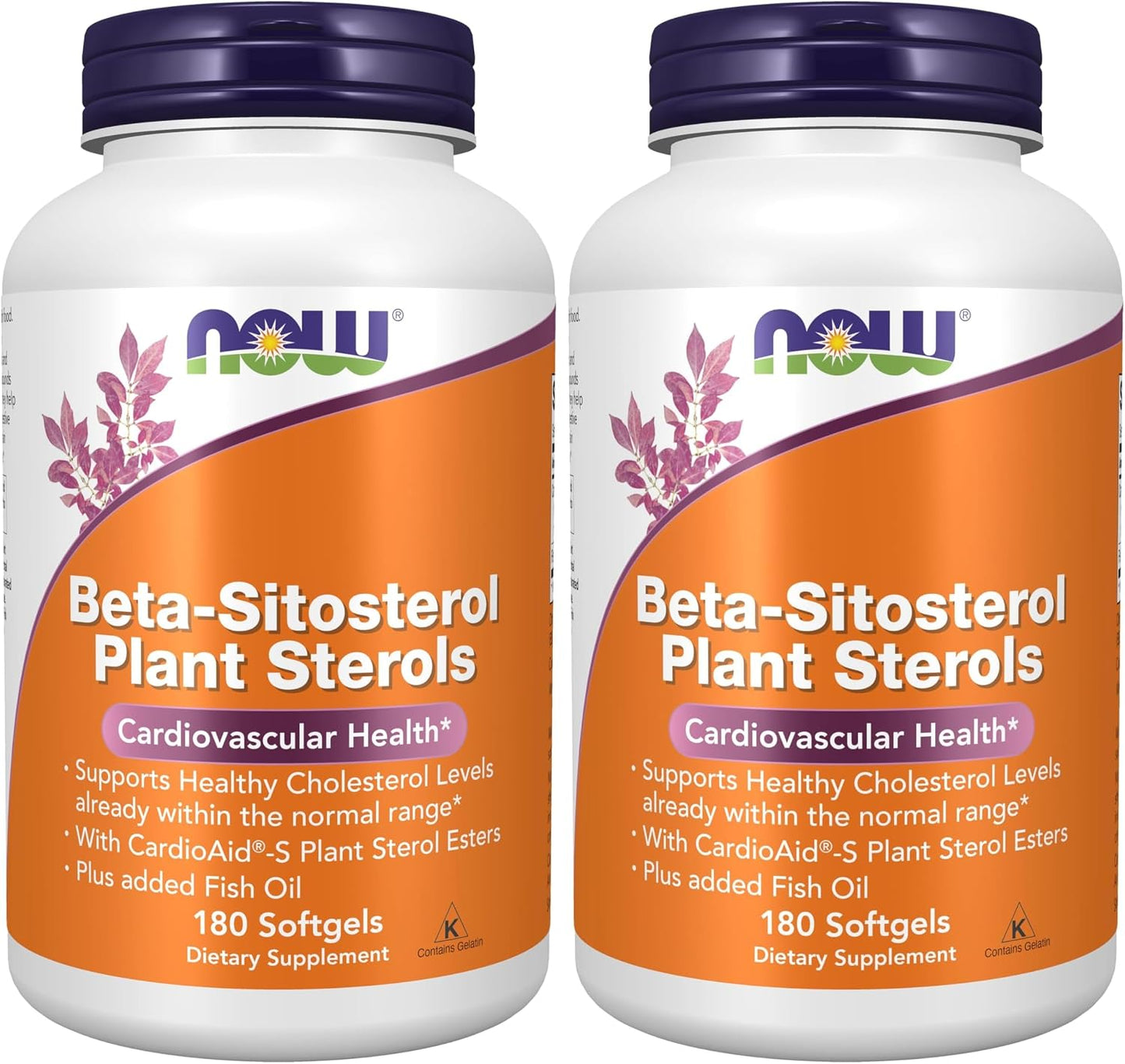 NOW Foods Supplements, Beta-Sitosterol Plant Sterols with CardioAid®-S Plant Sterol Esters and Added Fish Oil, 180 Softgels - görsel 9
