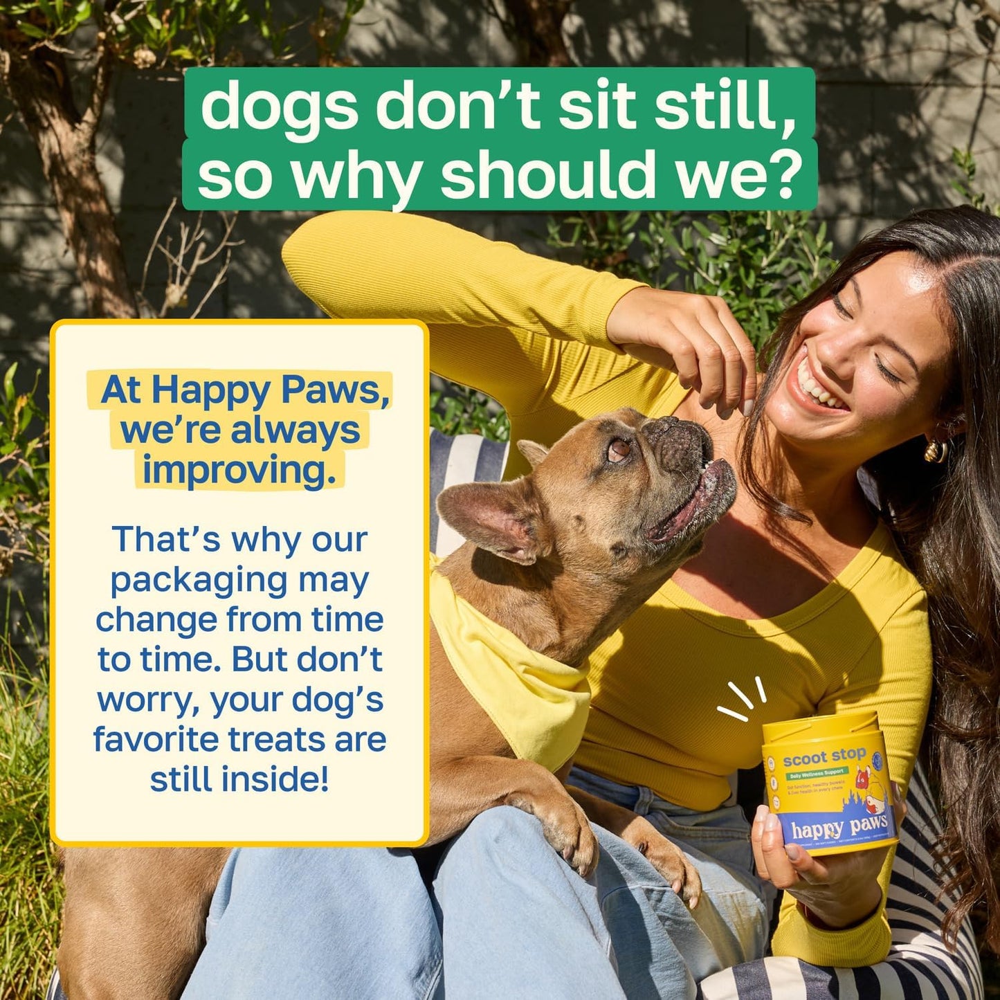 Happy Paws Scoot Stop Dog Chews, Anal Gland Support for Dogs, Soft Chews with Coconut Oil, Pumpkin, Sweet Potato & Sea Kelp for Healthy Digestion, Organic, Non-GMO, Vegan, Chicken Flavour, 200 Count - görsel 9