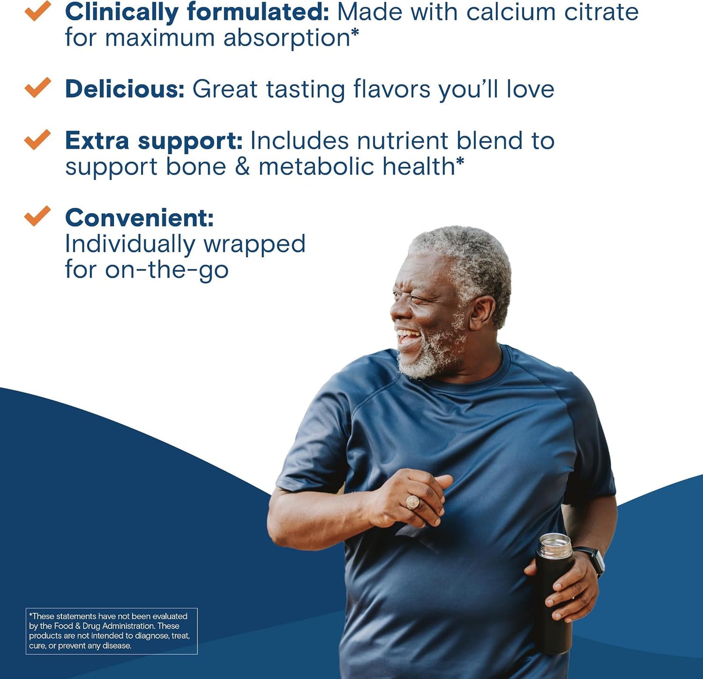 Bariatric Fusion Bariatric Calcium Supplement Chews | Calcium Citrate with Vitamin D3 Bariatric Vitamin | Sugar-Free Chewable | 500mg | Strawberry | 60 Chews - görsel 6