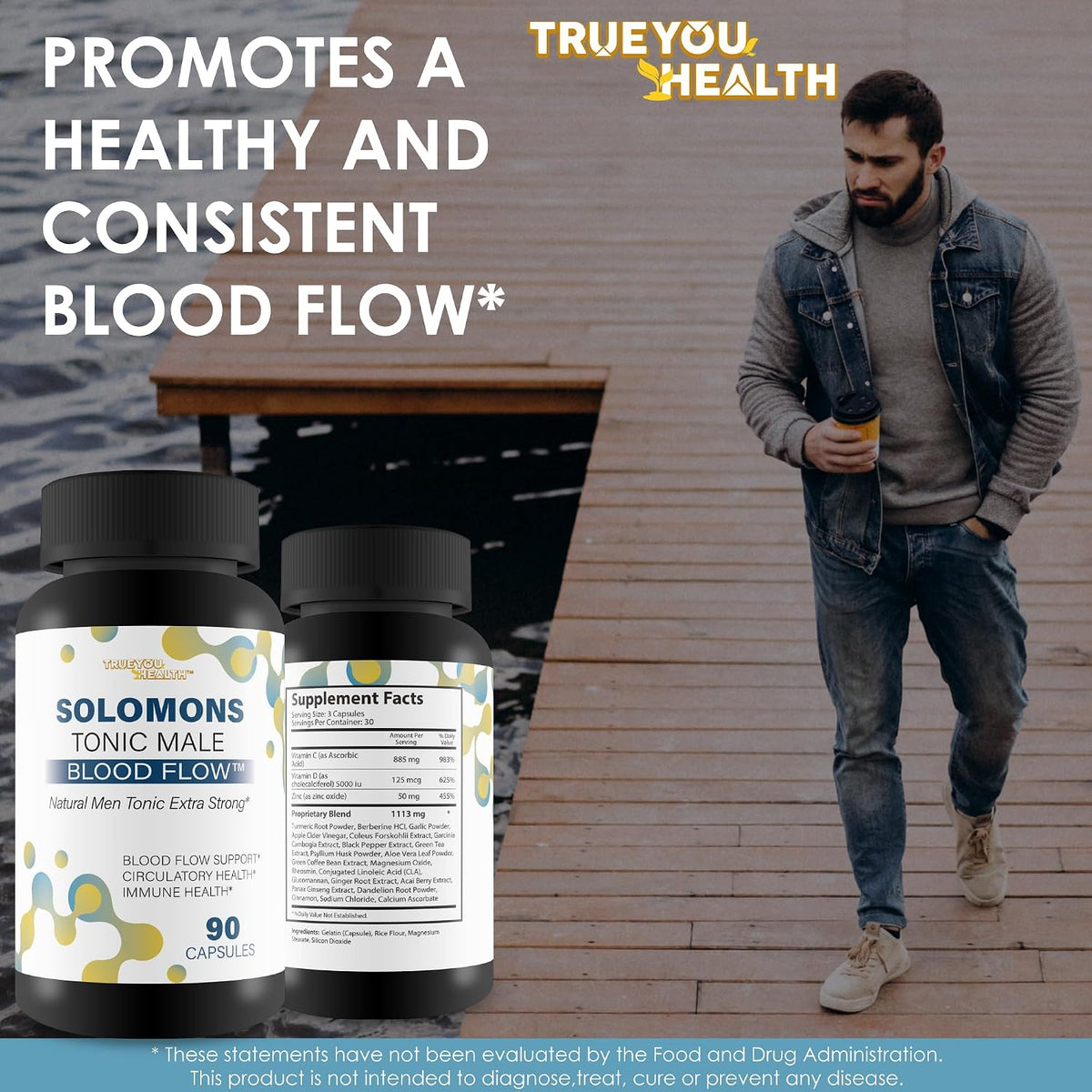 Solomons Tonic - Men's Blood Flow Supplement | Circulation Support - görsel 5