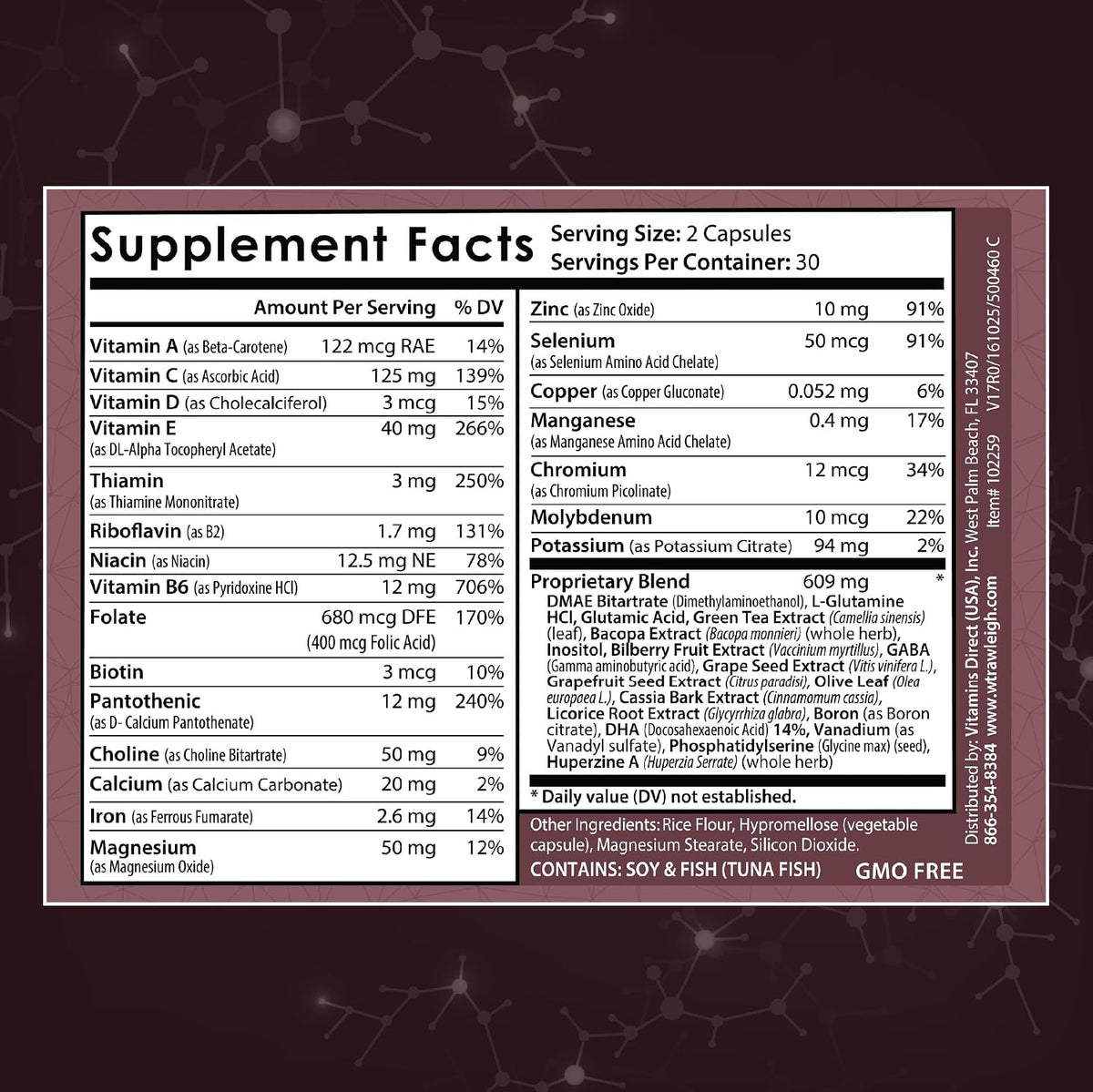Rawleigh Sharp Thinking Brain Supplement - Focus, Memory & Clarity, 60 Capsules - görsel 6
