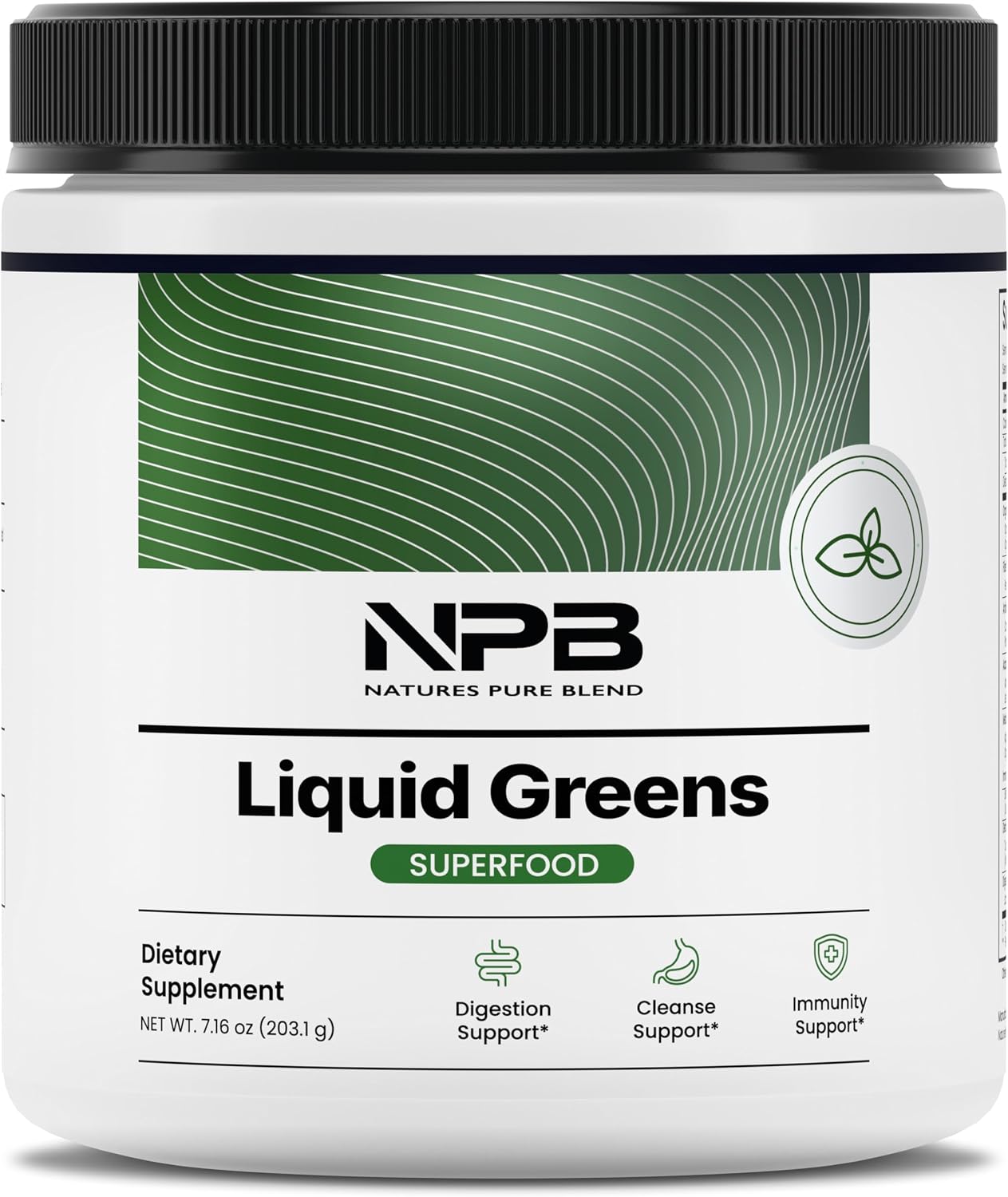 Nature's Pure Blend Super Greens Powder – Organic Greens Superfood Powder, Matcha Flavour, 30 Servings - görsel 1
