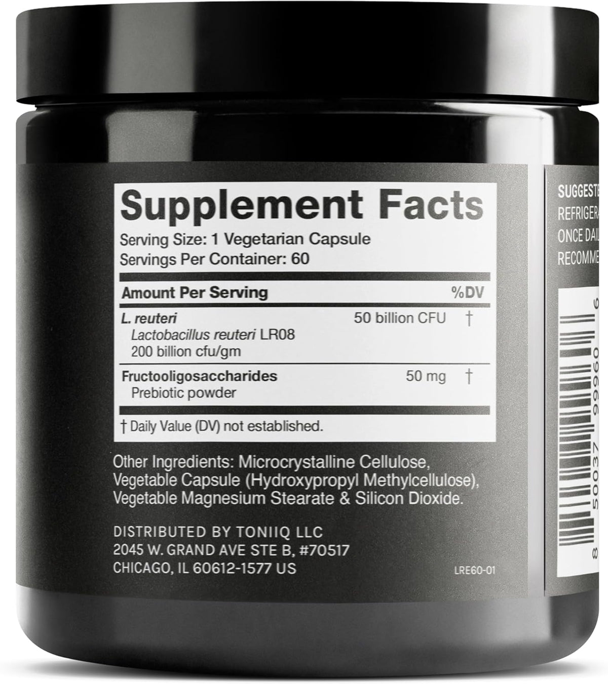 Toniiq Lactobacillus Reuteri Probiotic – 50 Billion CFU – 60 Vegetarian Capsules - görsel 2