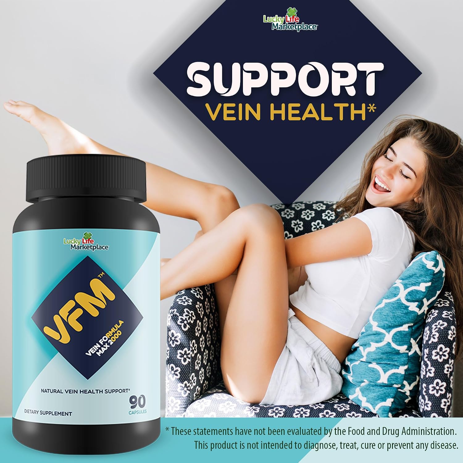 VFM Vein Formula Max 2000 - Circulatory & Vein Health Support Supplement - görsel 5