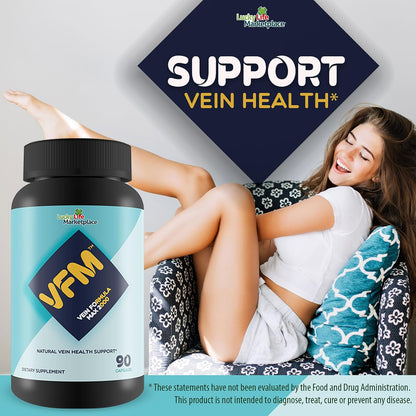 VFM Vein Formula Max 2000 - Circulatory & Vein Health Support Supplement