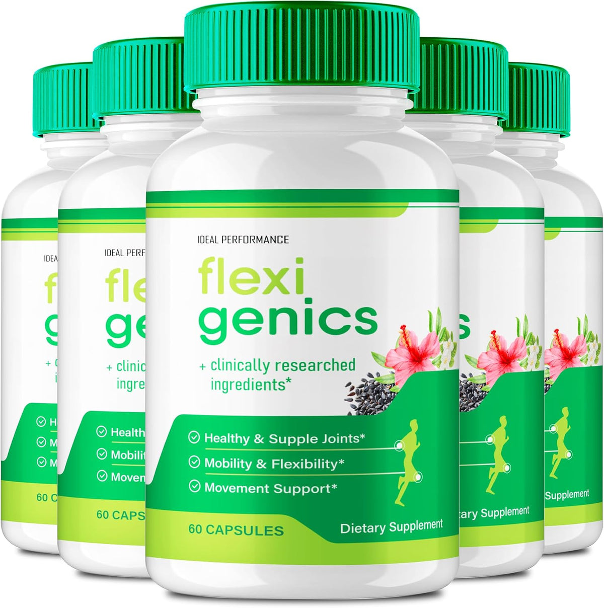 Flexigenics Capsules - Maximum Strength, All Natural Formula (5 Pack) - görsel 1