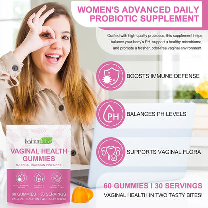 Beyxdu Vital Vaginal Probiotics Gummies – pH Balance for Women, 120 Gummies