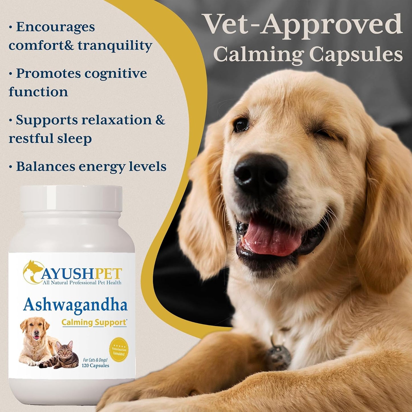 Ayush Pet Ashwagandha Capsules for Dogs & Cats - görsel 2