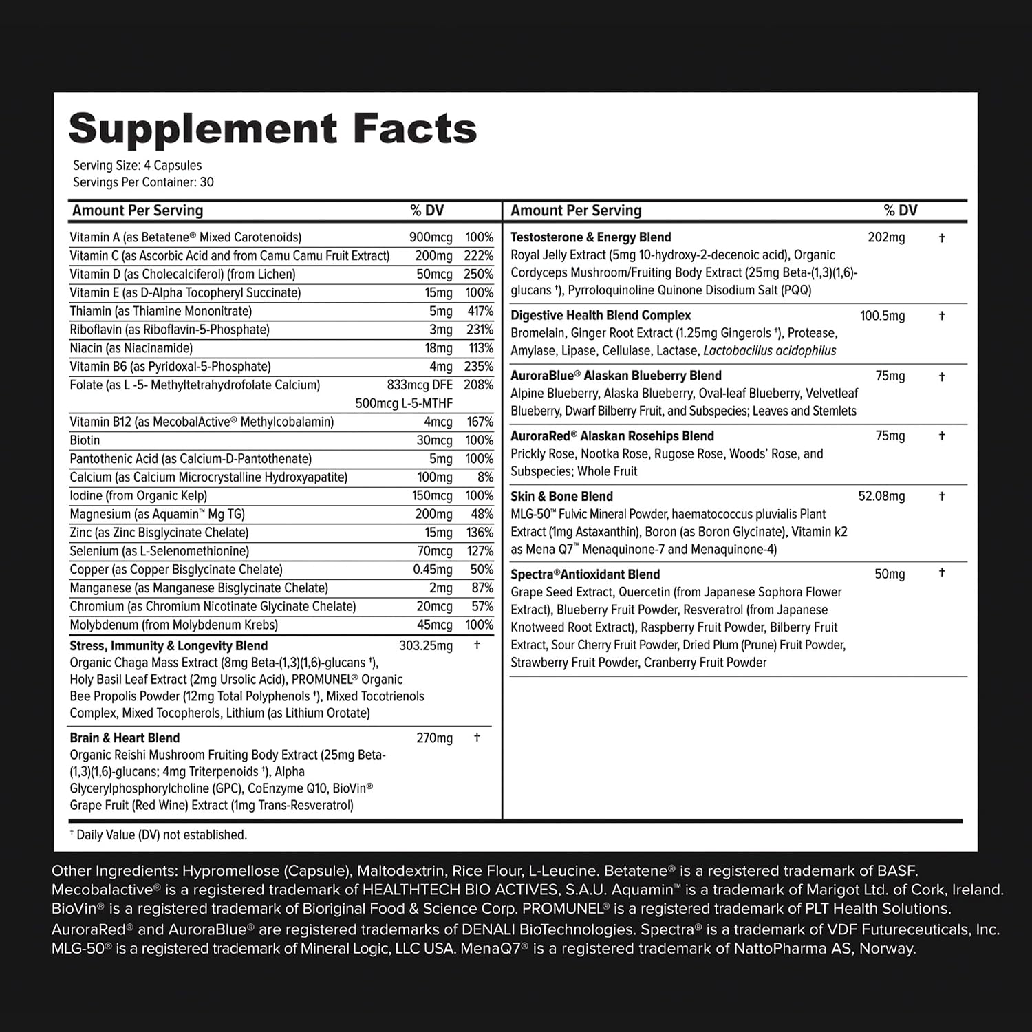 Primitive Scientific Whole Food Natural Multivitamin and Mineral Capsules for Men - All-Day Energy, Inner Zen, and a Stronger You (120 Capsules) - görsel 5