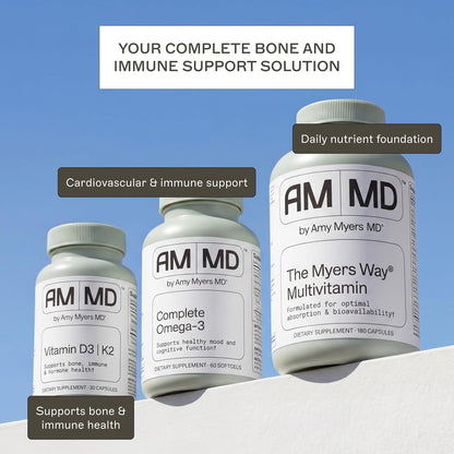 Amy Myers MD Vitamin D3 & K2 10,000 IU Capsules