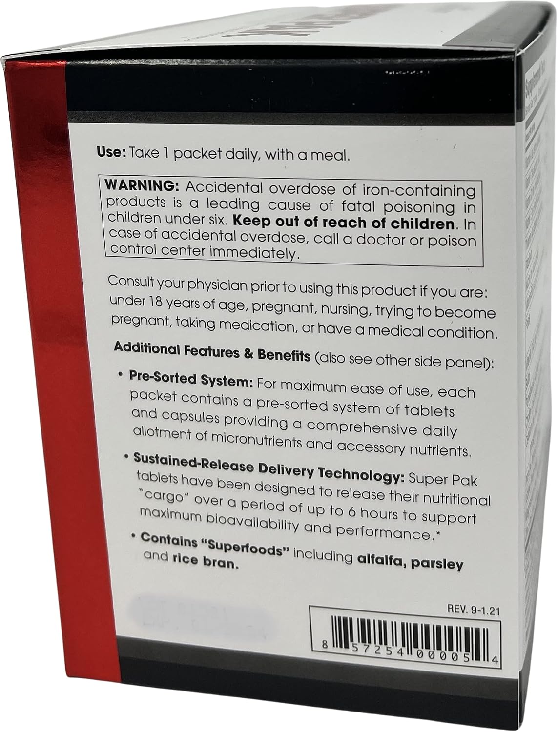 Beverly International Super Pak – High-Potency Multivitamin Daily Pack for Athletes, 30 Packs - görsel 4