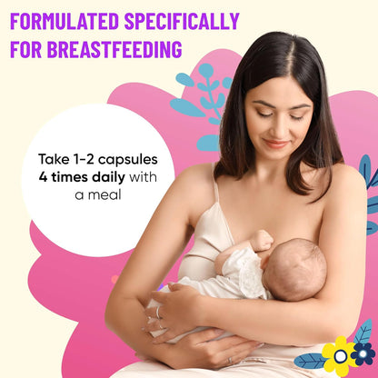 Mama's Select Organic Goat’s Rue Capsules for Breast Milk Production – Non-GM, Vegan, Gluten-Free Lactation Support