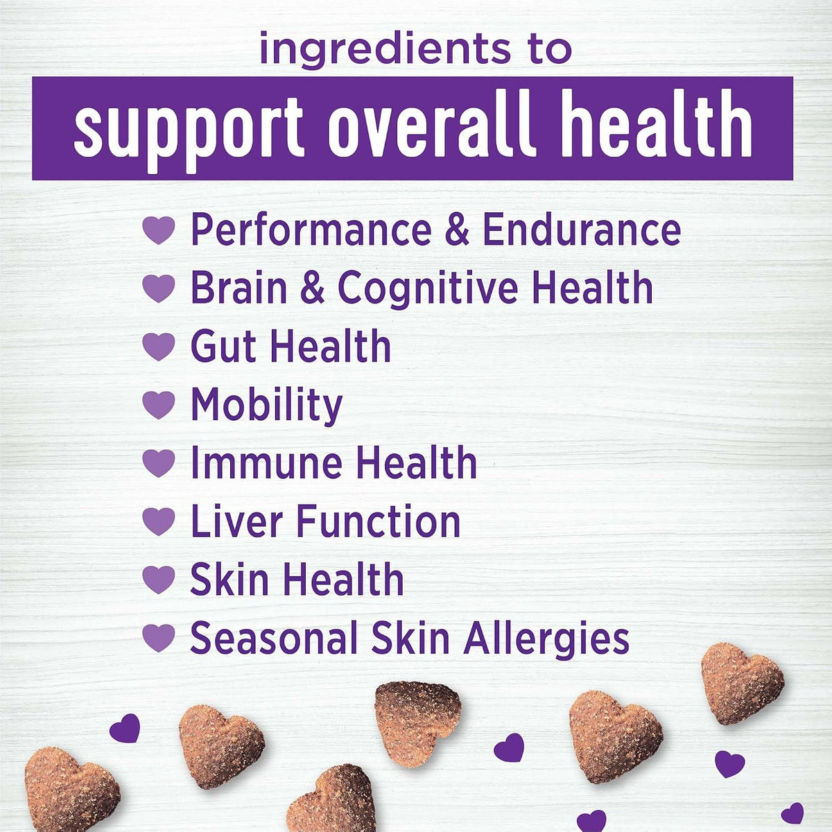Wellness Peanut Butter & Apple Flavour Soft Chews Multi-Benefit Supplements for Dogs, 45 Chews - görsel 4