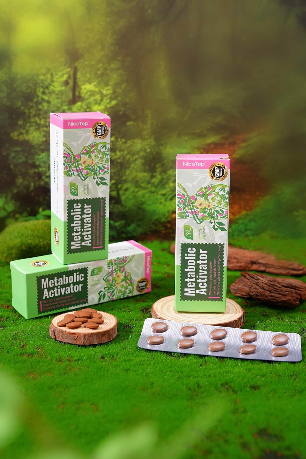 NiceTop Metabolic Activator with Mulberry Leaf Extract, Vitamin C, PQQ - 30 Tablets - görsel 6
