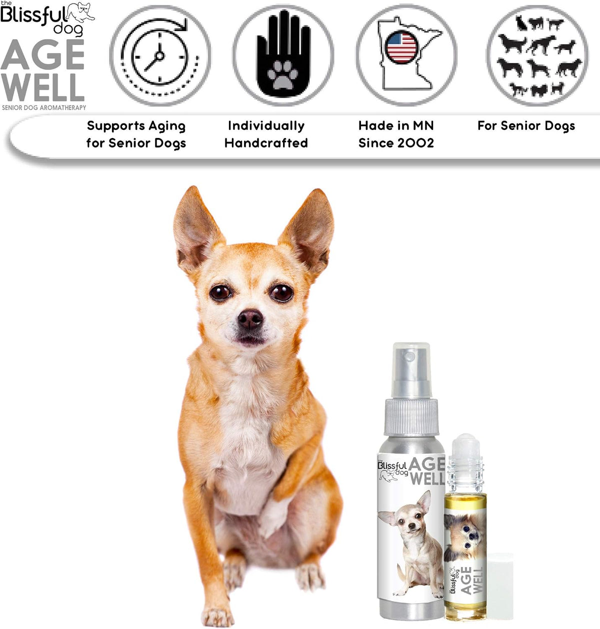 The Blissful Dog Chihuahua Age Well Spray Aromatherapy - görsel 3