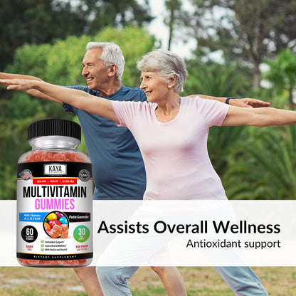 Kaya Naturals Adult Multivitamin Gummy, 60 Gummies