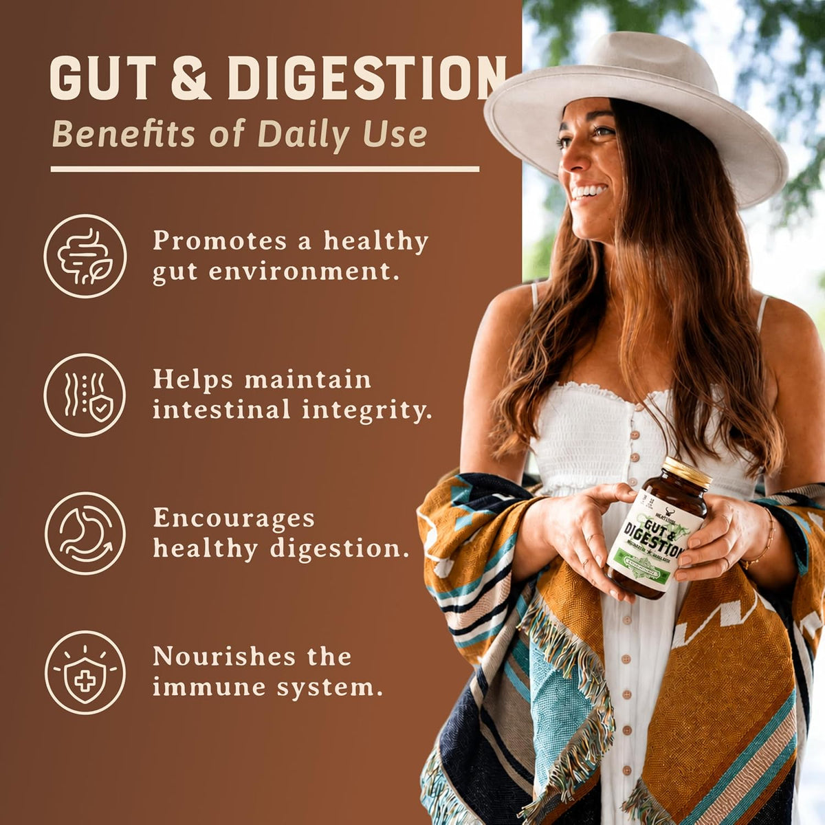 HEART & SOIL Gut & Digestion – Grass Fed Beef Organs for Digestive Health – 180 Capsules - görsel 3