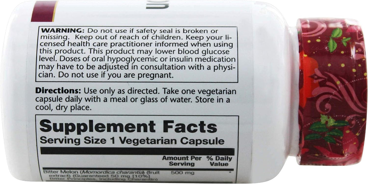 Solaray Guaranteed Potency Bitter Melon Extract 500 mg, 30 Capsules - görsel 3