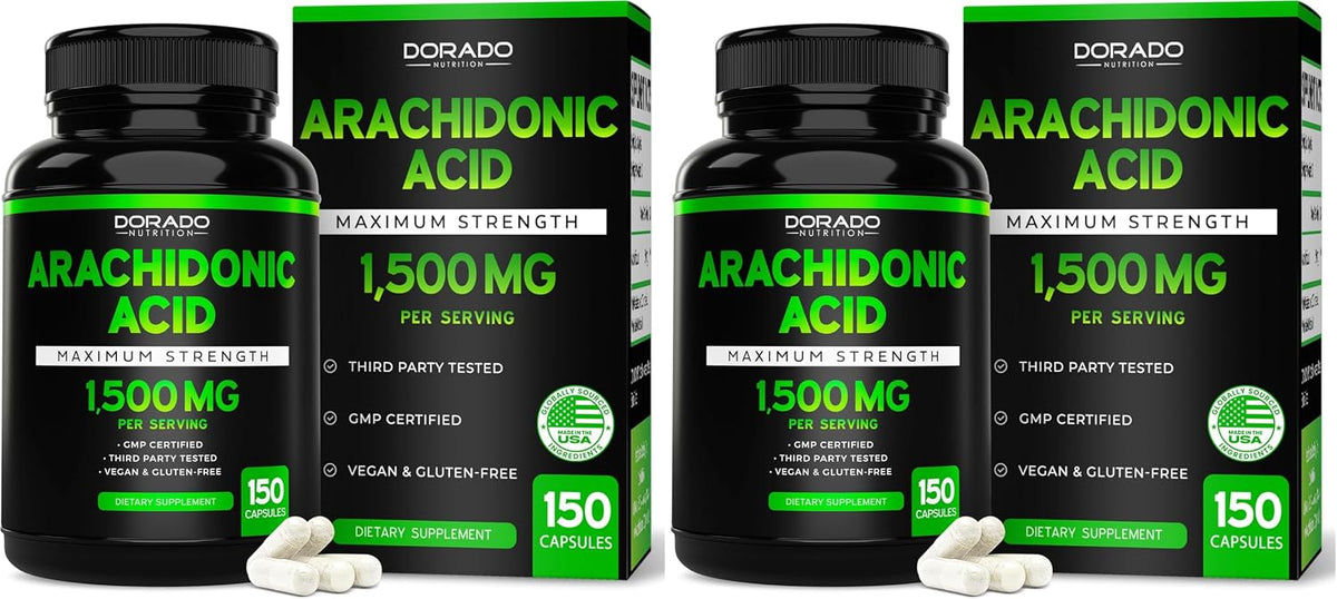 Dorado Nutrition Arachidonic Acid Supplement 1500mg, 150 Capsules - görsel 9