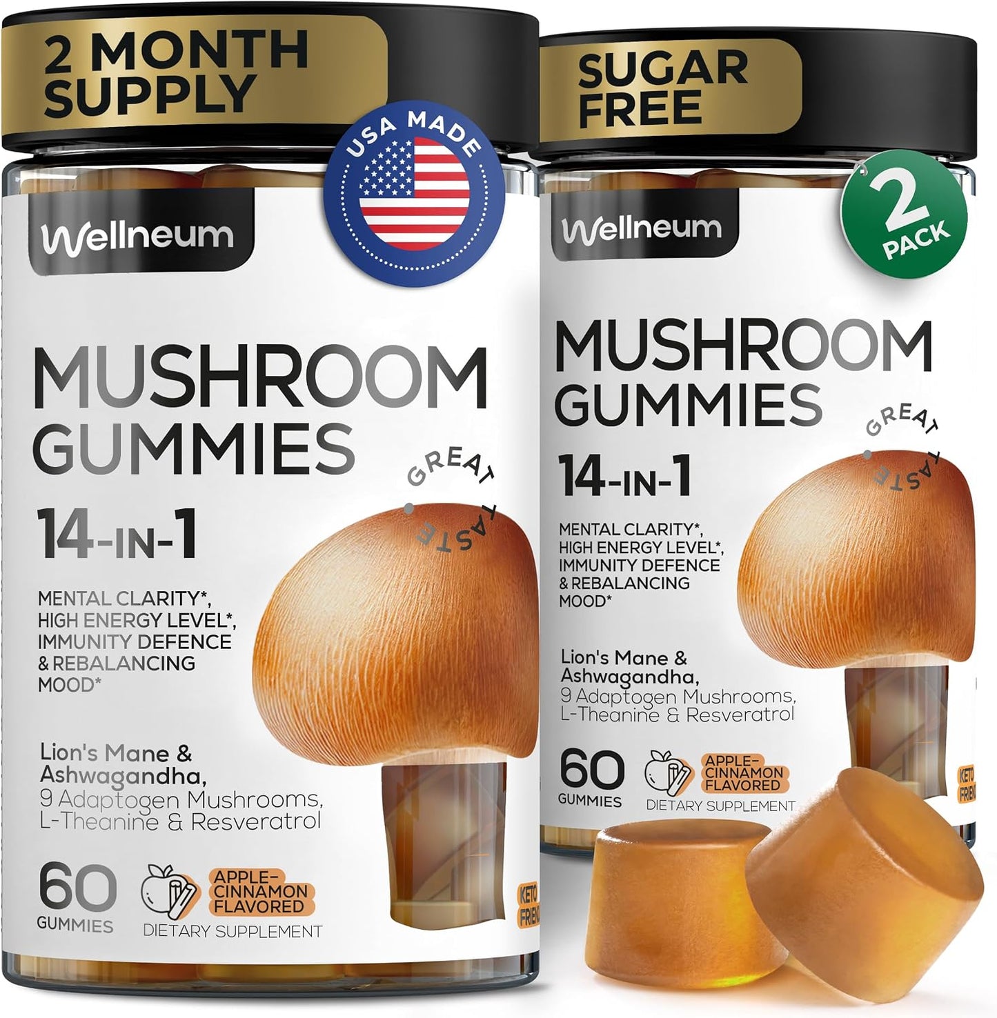 Multimineral Sea Moss Gummies 3000 mg with Probiotic, Bladderwrack, Black Seed Oil, Ashwagandha, and Burdock Root (2-Pack) - görsel 10