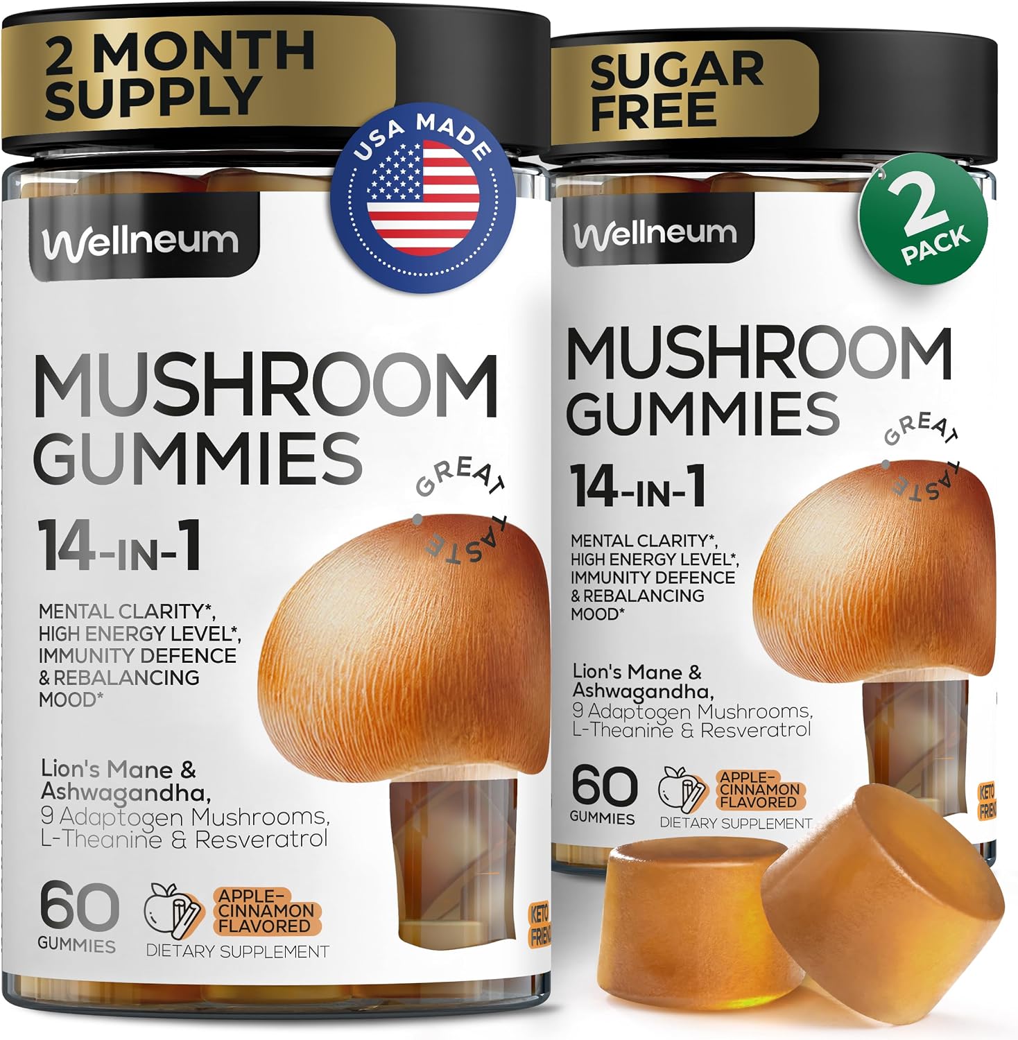Multimineral Sea Moss Gummies 3000 mg with Probiotic, Bladderwrack, Black Seed Oil, Ashwagandha, and Burdock Root (2-Pack) - görsel 10