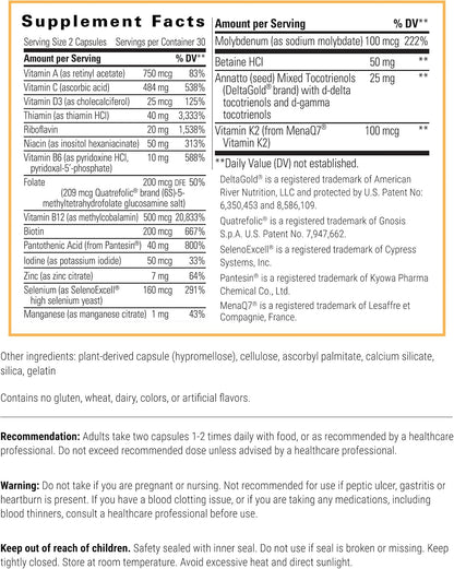 Integrative Therapeutics ProThrivers Wellness Multivitamin - 60 Capsules