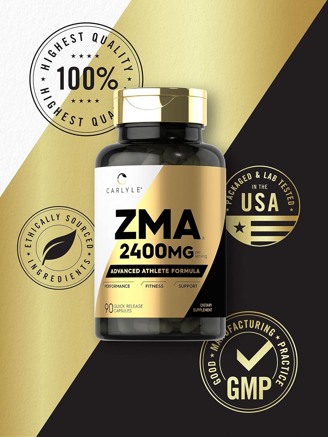Carlyle ZMA Supplement – Zinc, Magnesium & – Muscle recovery after exercise – Image 5